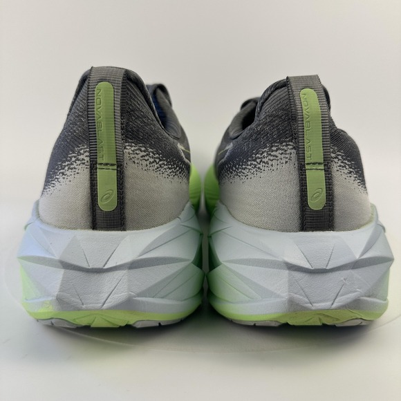 Asics Novablast 3 Shoes Mens Size 12 Gray Green Running FF Blast Plus 1011B905 - Picture 5 of 12